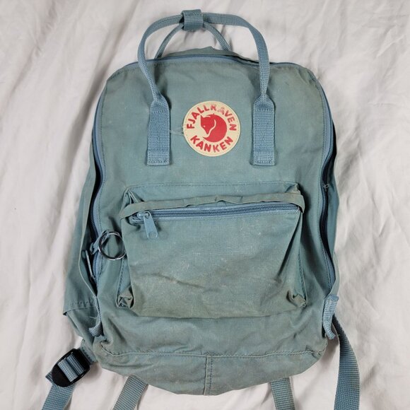 Fjallraven Kanken Teal Backpack School Outdoors Collage Casual Travel - Picture 1 of 10